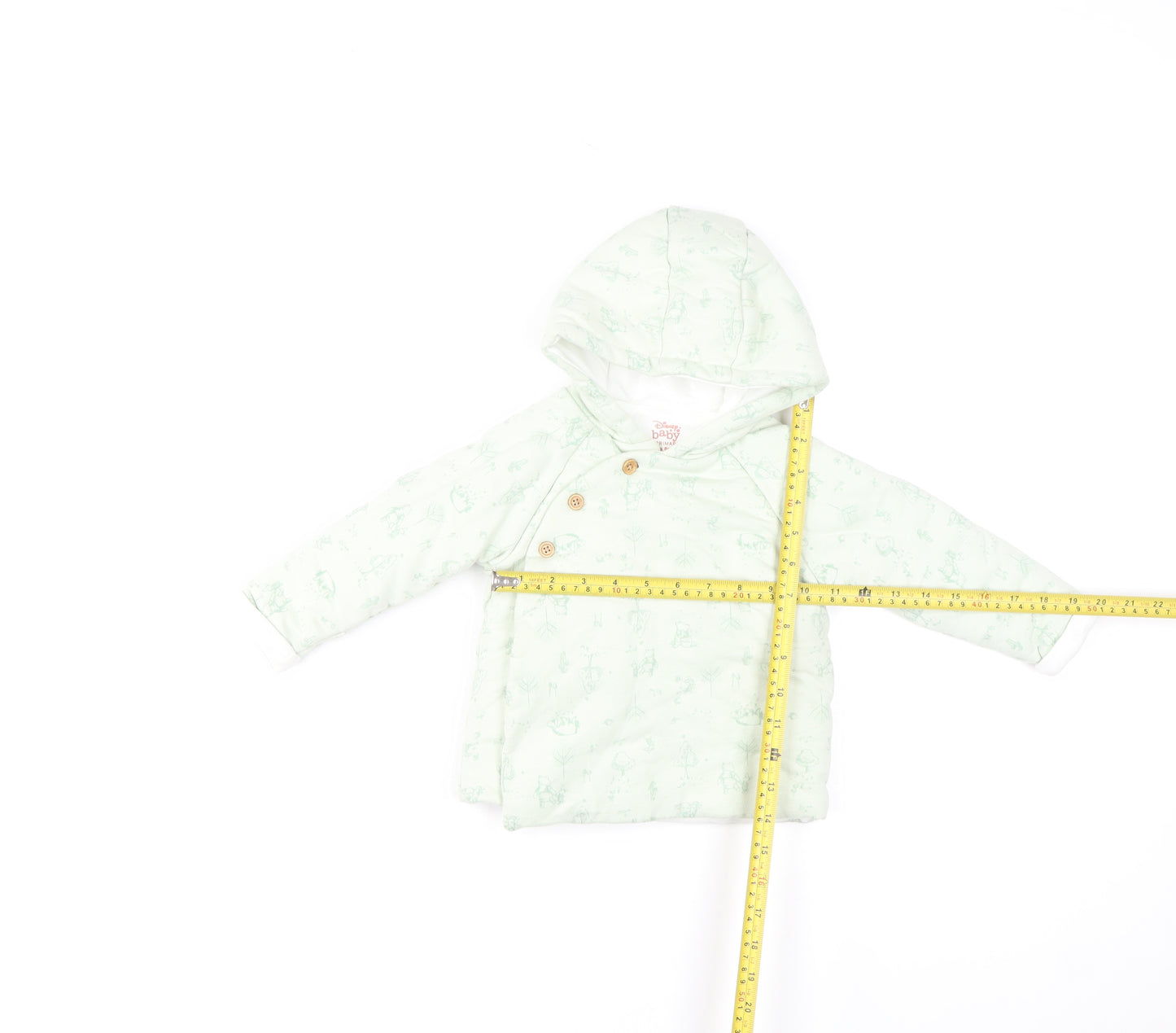 Disney Baby at Primark Winnie the Pooh Green Hooded Puffer Coat 12-18 Months