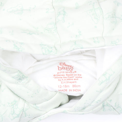 Disney Baby at Primark Winnie the Pooh Green Hooded Puffer Coat 12-18 Months