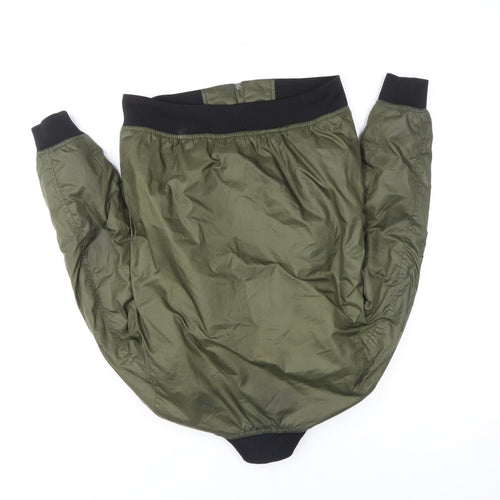 Zara Teens Green Bomber Jacket Size 10 Full Zip Nylon Casual