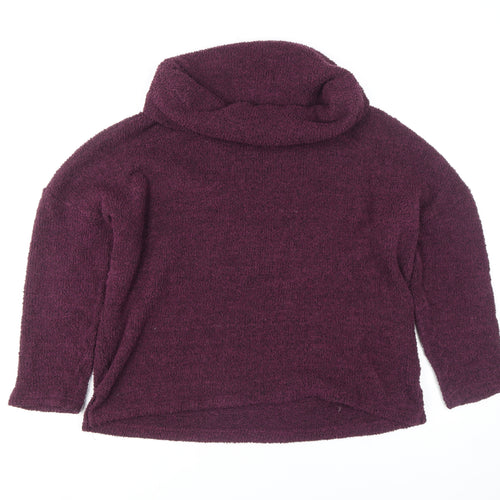 Next Women’s Purple Roll Neck Long Sleeve Knit Top M