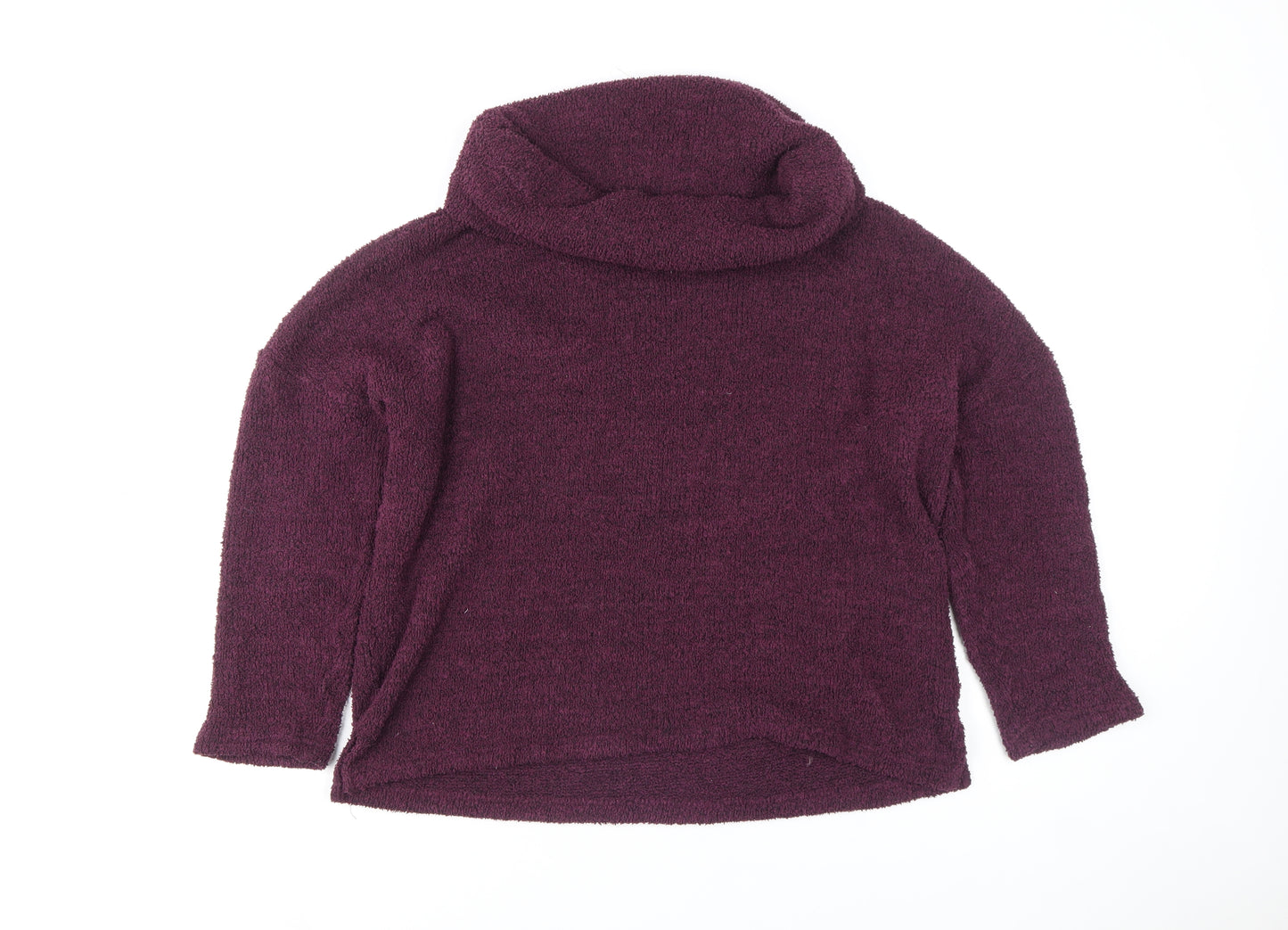 Next Women’s Purple Roll Neck Long Sleeve Knit Top M