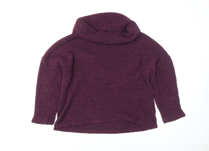 Next Women’s Purple Roll Neck Long Sleeve Knit Top M
