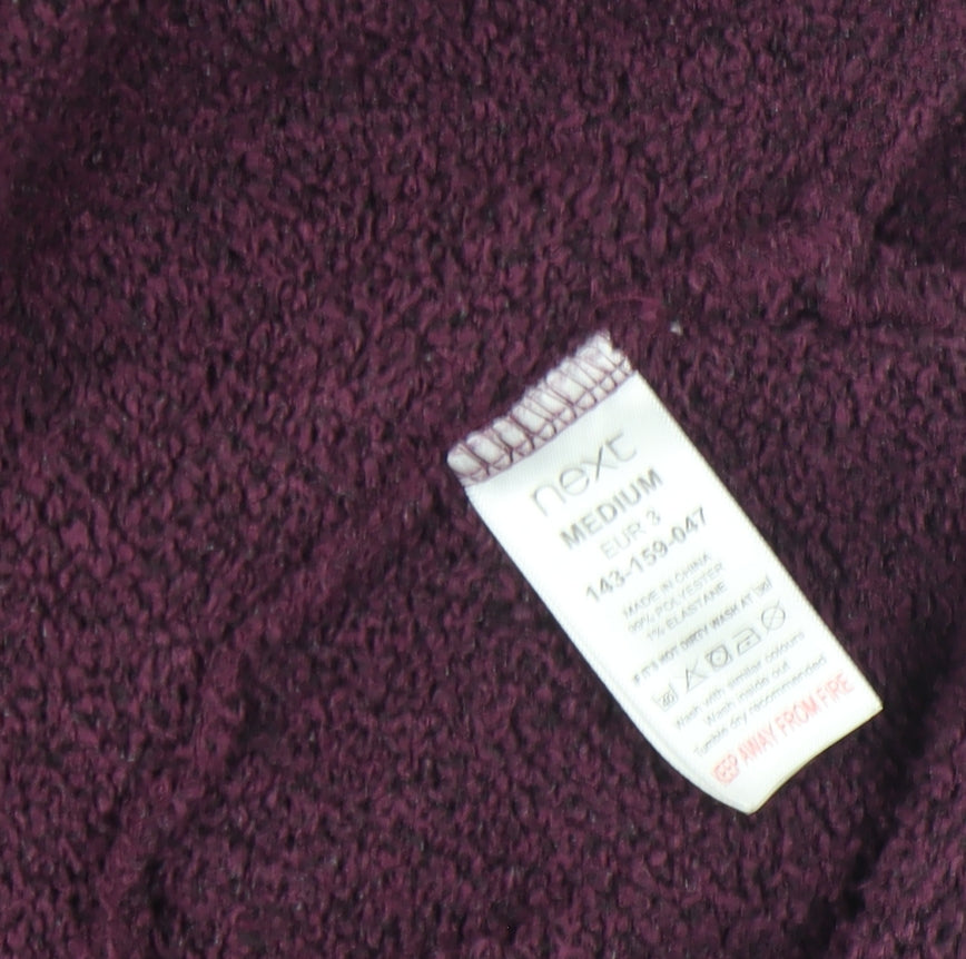 Next Women’s Purple Roll Neck Long Sleeve Knit Top M