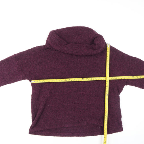 Next Women’s Purple Roll Neck Long Sleeve Knit Top M