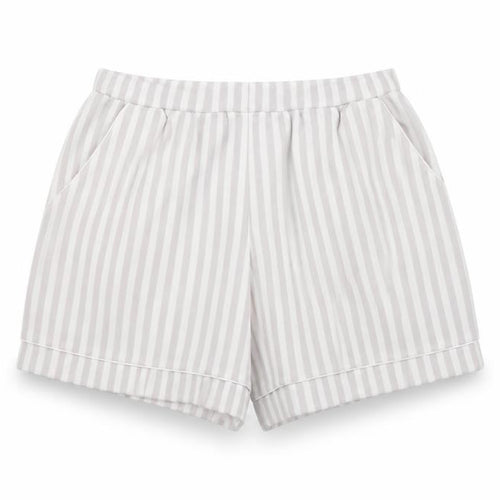Adams Girls Grey Striped Jersey Shorts 8-10 Years Elastic Waist Summer