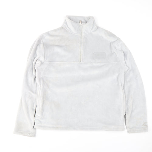 Topman Men's Grey Fleece 1/2 Zip Sweatshirt Size M Regular Fit