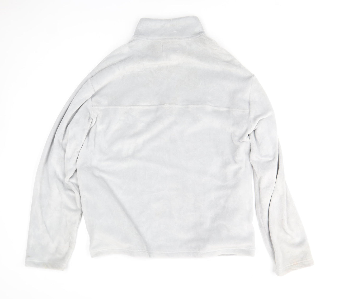 Topman Men's Grey Fleece 1/2 Zip Sweatshirt Size M Regular Fit