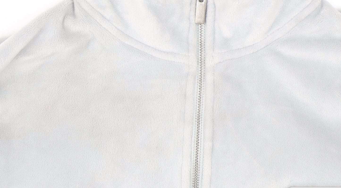 Topman Men's Grey Fleece 1/2 Zip Sweatshirt Size M Regular Fit
