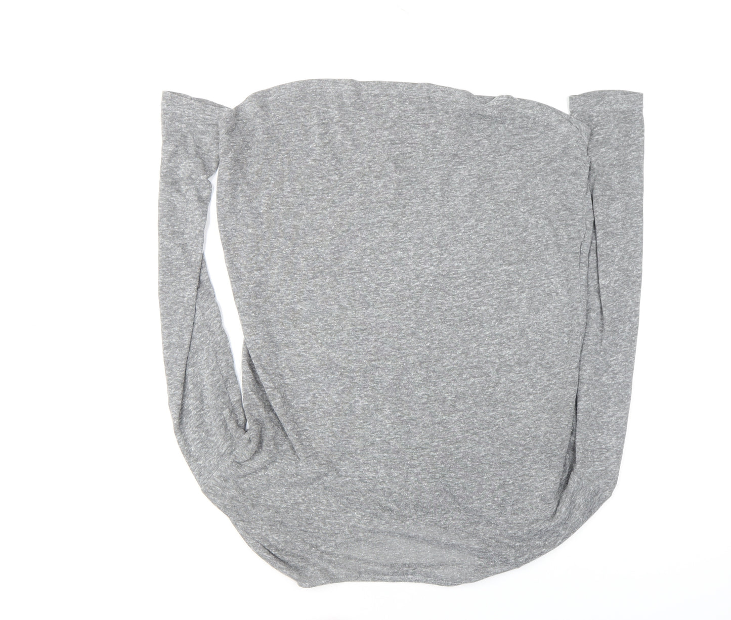 Marks and Spencer Per Una Women's Grey Beaded Butterfly Long Sleeve T-Shirt Size 12