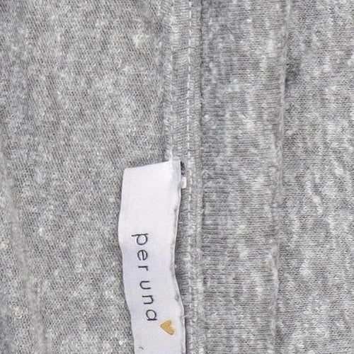 Marks and Spencer Per Una Women's Grey Beaded Butterfly Long Sleeve T-Shirt Size 12