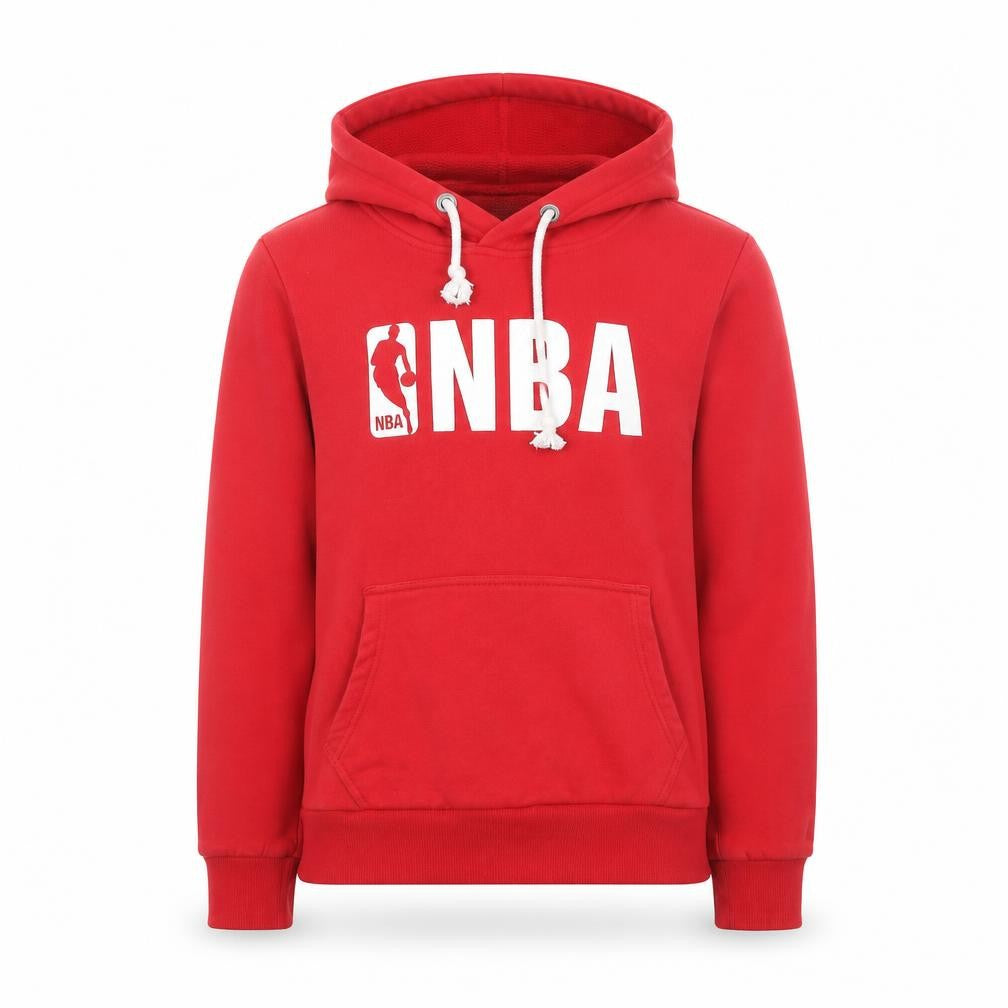 Front view of NBA Men’s Red XS Pullover Hoodie Fleece Sweatshirt