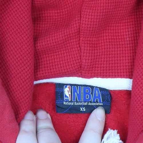 NBA Men’s Red XS Pullover Hoodie Fleece Sweatshirt