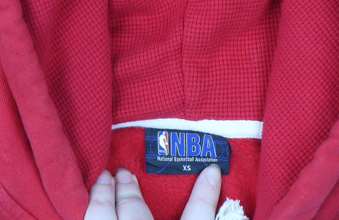 NBA Men’s Red XS Pullover Hoodie Fleece Sweatshirt