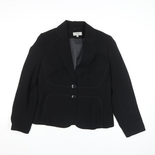 Marks and Spencer Women Black Size 14 Blazer Jacket