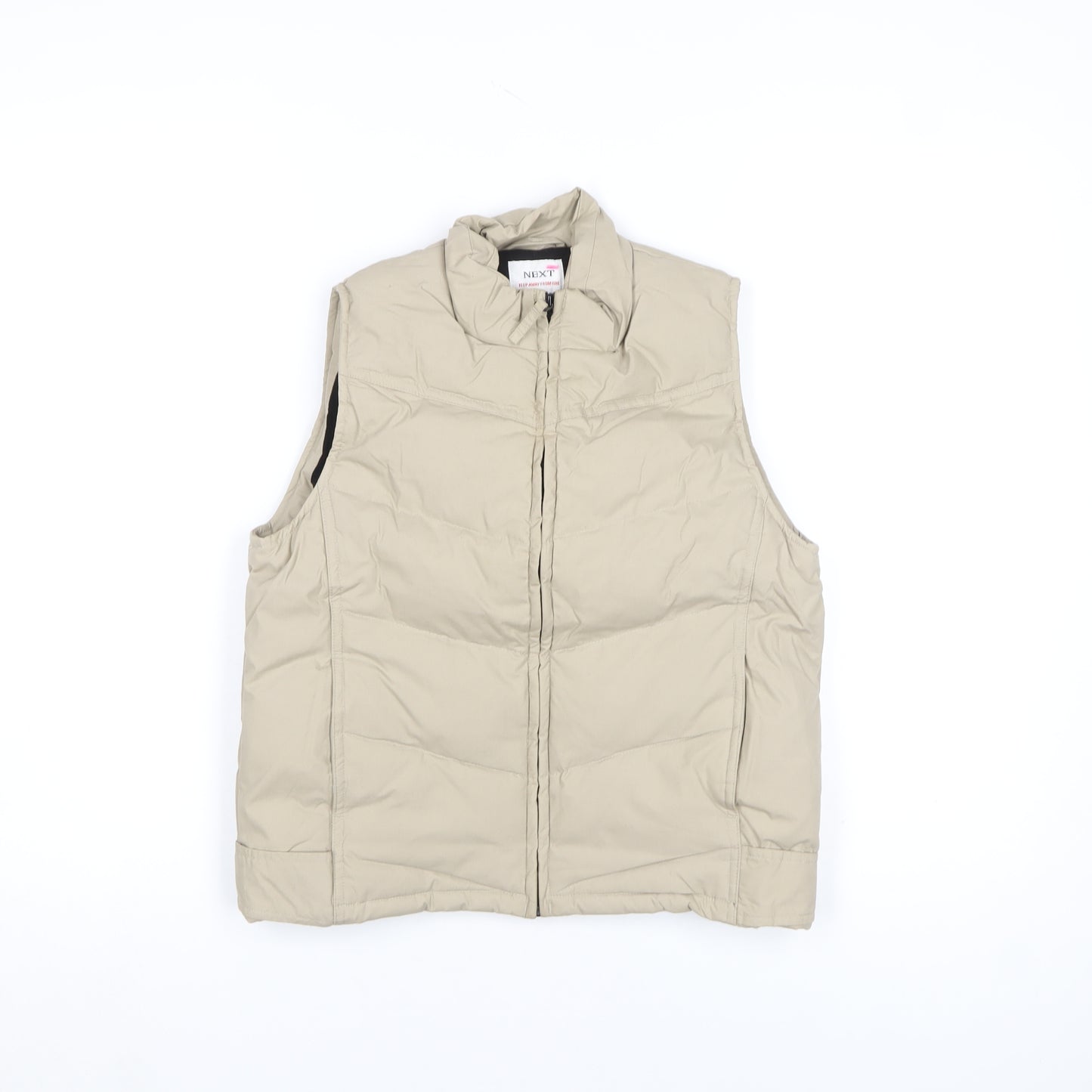 Next Boys Beige Padded Full Zip Bodywarmer 7-8 Years