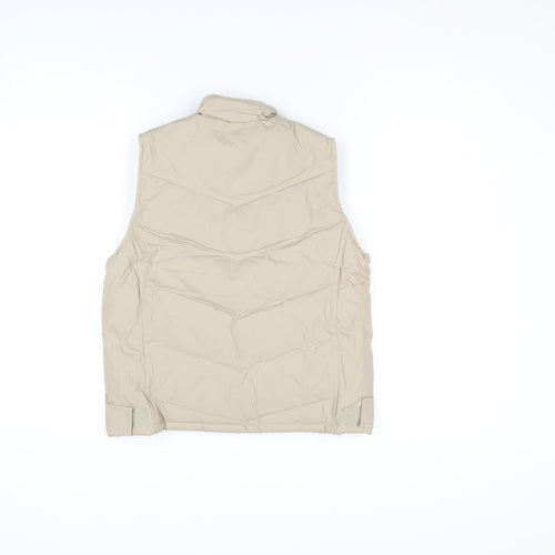 Next Boys Beige Padded Full Zip Bodywarmer 7-8 Years