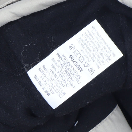 Next Boys Beige Padded Full Zip Bodywarmer 7-8 Years