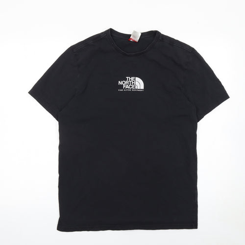 The North Face Men's Black Cotton Regular Fit Crew Neck T-Shirt M