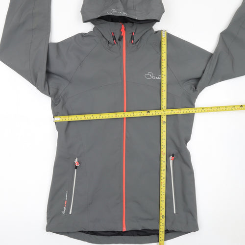 Dare2b Women's Grey Hooded Waterproof Softshell Jacket UK 10