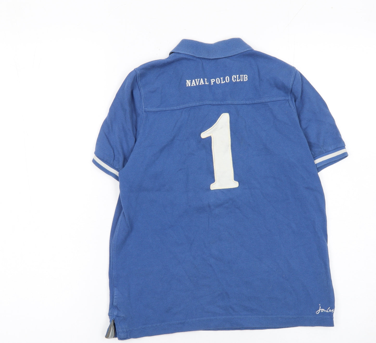 Joules Boys Blue Polo Shirt Age 8 Years Cotton Short Sleeve Casual