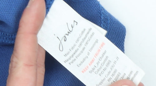Joules Boys Blue Polo Shirt Age 8 Years Cotton Short Sleeve Casual