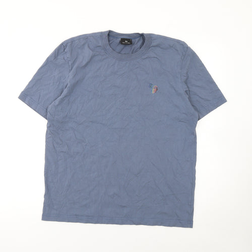 Paul Smith PS Men's Blue Organic Cotton Crew Neck T-Shirt M