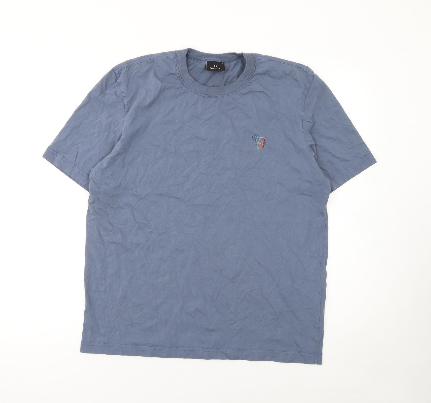 Paul Smith PS Men's Blue Organic Cotton Crew Neck T-Shirt M