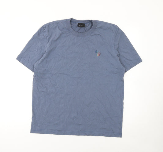 Paul Smith PS Men's Blue Organic Cotton Crew Neck T-Shirt M