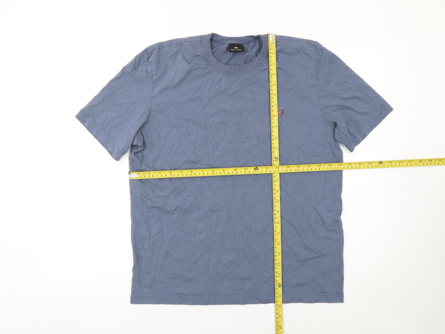 Paul Smith PS Men's Blue Organic Cotton Crew Neck T-Shirt M