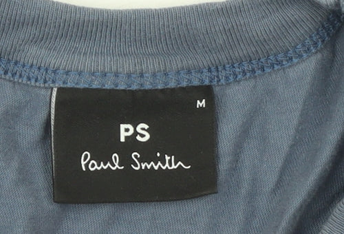 Paul Smith PS Men's Blue Organic Cotton Crew Neck T-Shirt M
