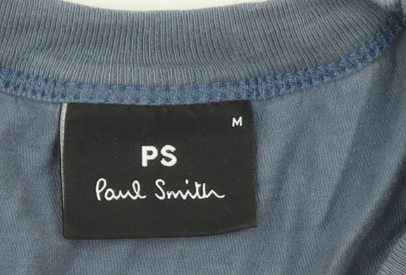 Paul Smith PS Men's Blue Organic Cotton Crew Neck T-Shirt M