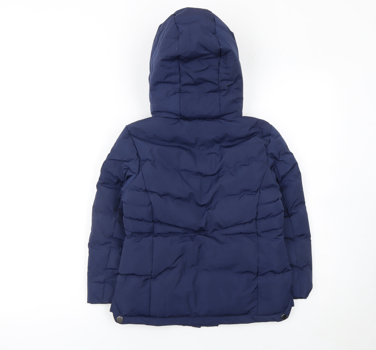 Tokyo Laundry Girls Blue Hooded Puffer Jacket 5-6 Years Winter Coat