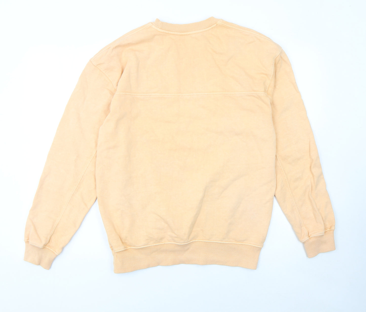 Zara Men’s Beige Cotton Crew Neck Pullover Sweatshirt Size M