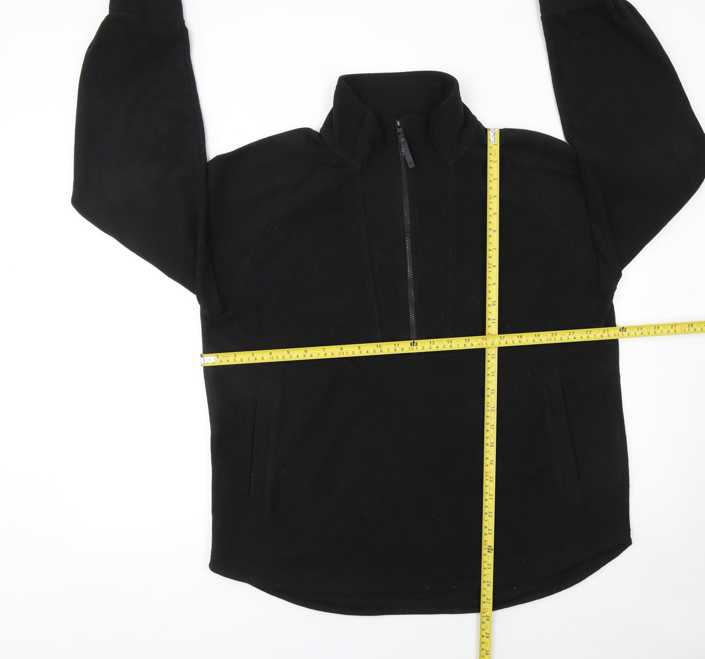 Regatta Women Black Size 16 Fleece 1/2 Zip Pullover Sweatshirt