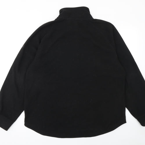 Regatta Women Black Size 16 Fleece 1/2 Zip Pullover Sweatshirt