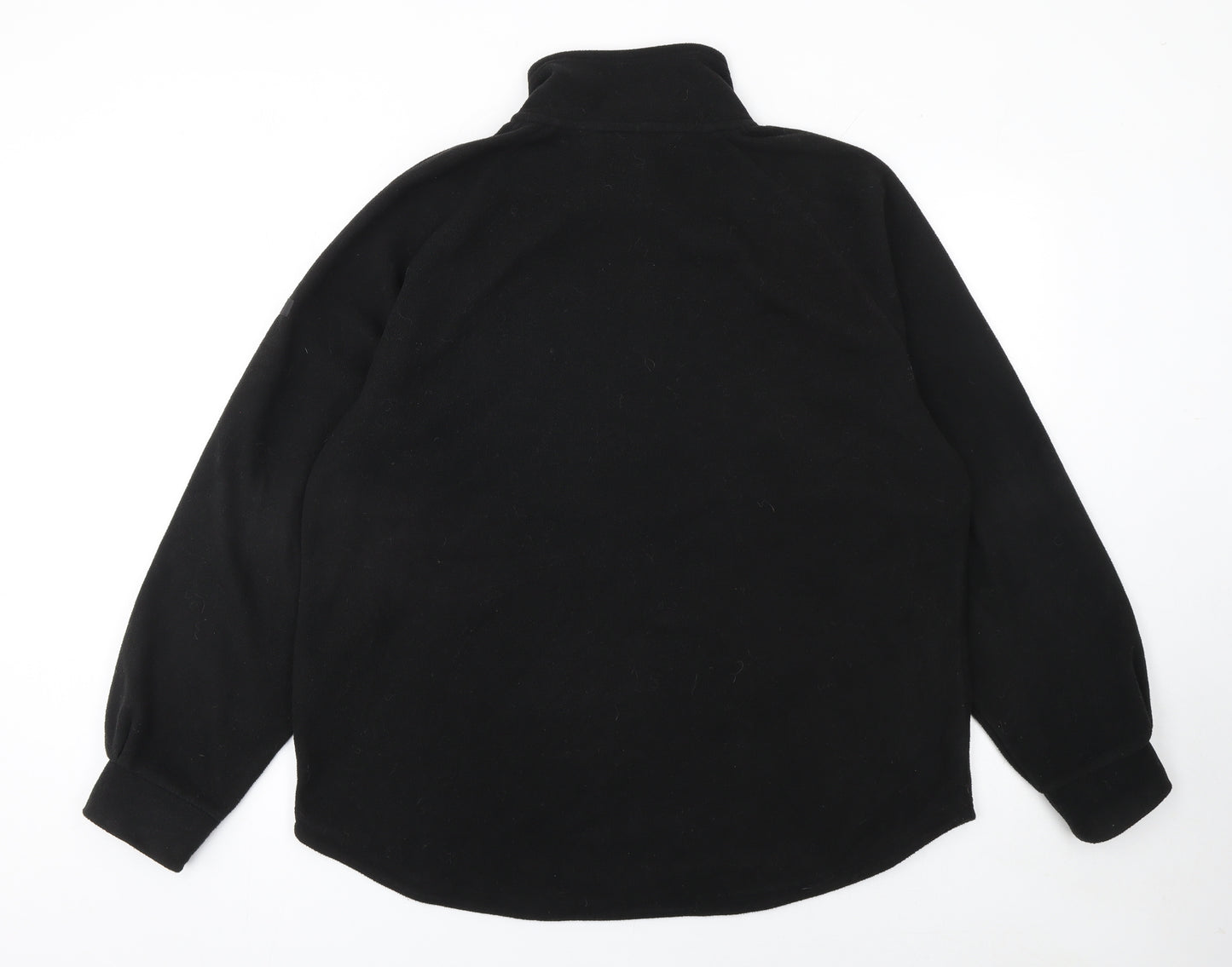 Regatta Women Black Size 16 Fleece 1/2 Zip Pullover Sweatshirt