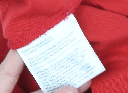 Fortnite Boys Red 146cm Graphic Print Cotton Short Sleeve T-Shirt