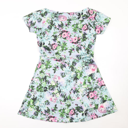 Style London Women's Multicoloured Floral Fit & Flare Dress M