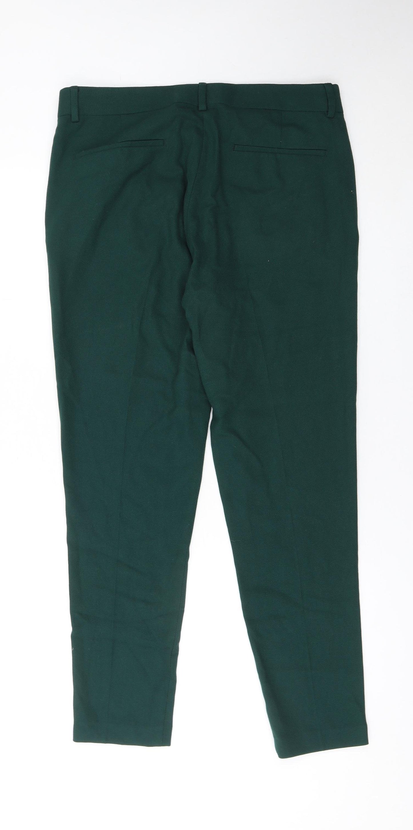ASOS Design Men's Green Slim Fit Dress Pants 34W 30L Polyester Blend
