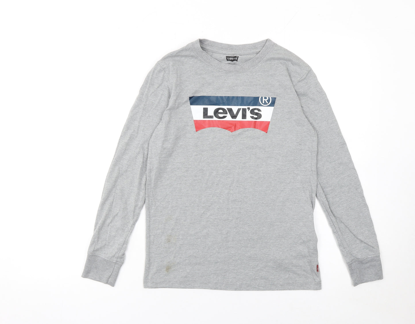 Levi's Boys Grey Long Sleeve Logo T-Shirt Size 14 Years