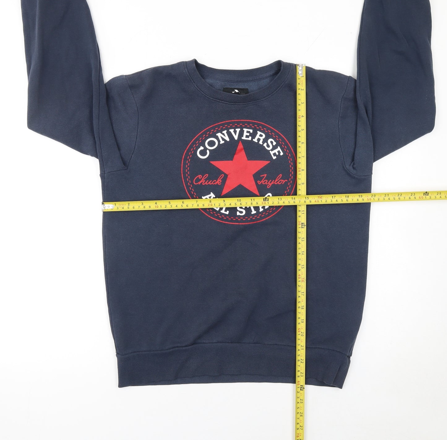 Converse Boys Blue XL Pullover Graphic Sweatshirt 13-15 Yrs Regular Fit