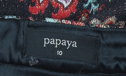 Papaya Women’s Multicoloured Floral Tweed Mini Pencil Skirt Size 10