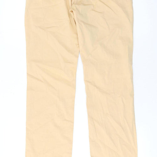 Trussardi Jeans Women's Beige Chino Trousers Size 12 Straight Leg