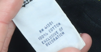 Ralph Lauren Men's Black Polo Logo T-Shirt Size M Slim Fit Cotton