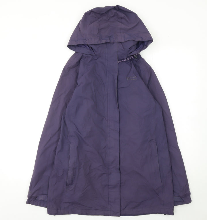 Regatta Womens Purple Waterproof Hooded Rain Coat Size 10