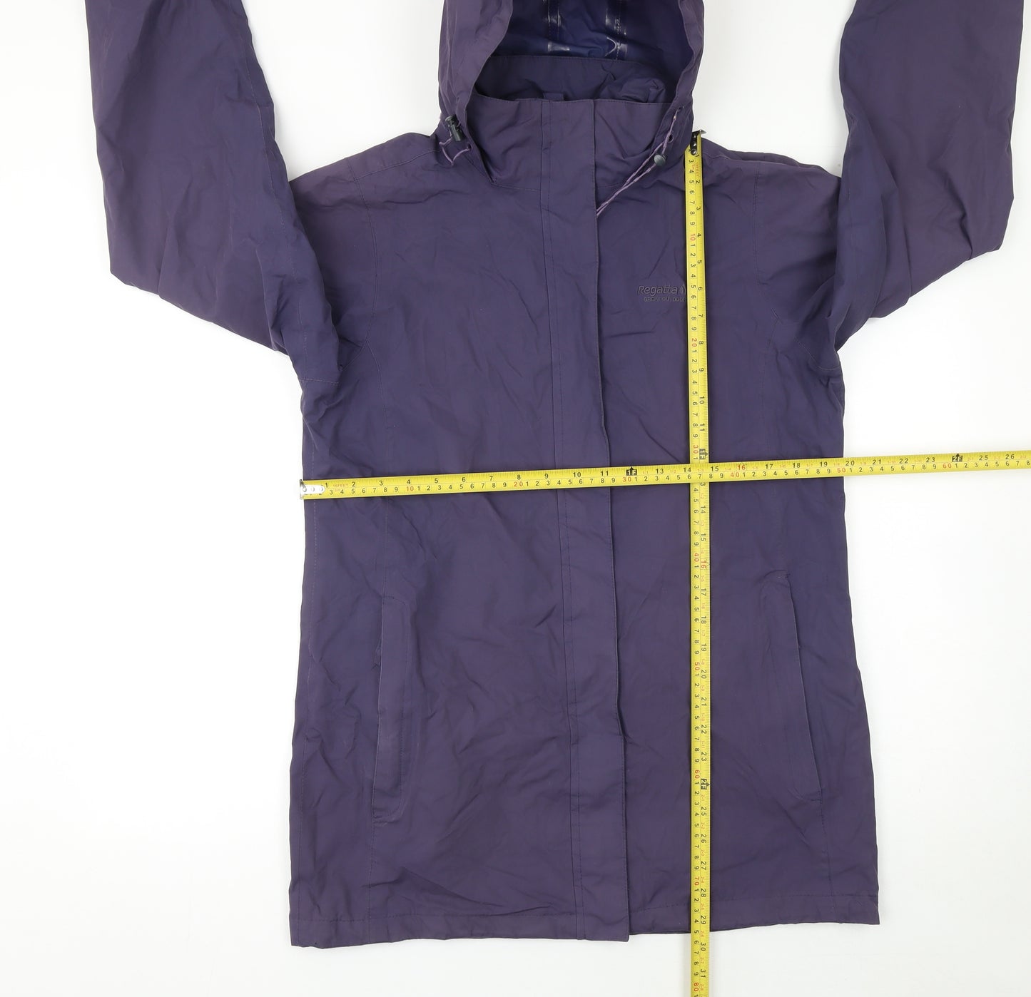 Regatta Womens Purple Waterproof Hooded Rain Coat Size 10
