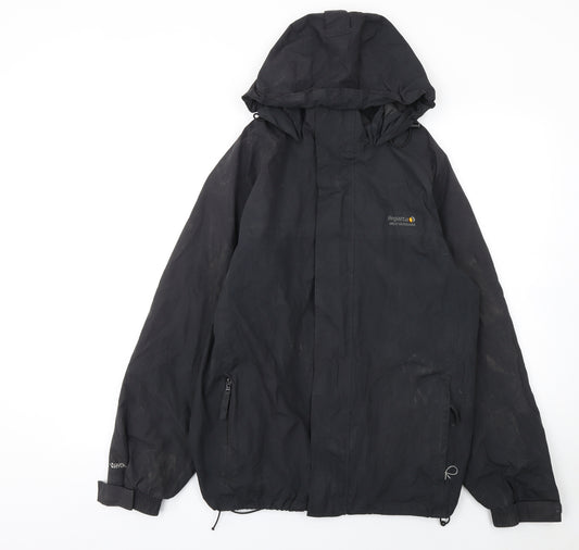 Regatta Men's Black S Waterproof Rain Coat Jacket Hooded Outdoor