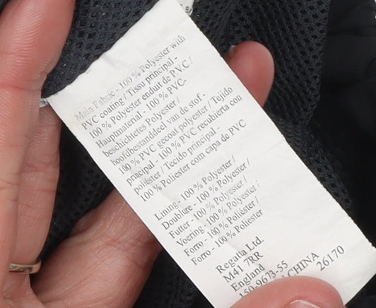 Regatta Men's Black S Waterproof Rain Coat Jacket Hooded Outdoor