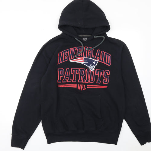 NFL Collection Mens Black New England Patriots Pullover Hoodie M