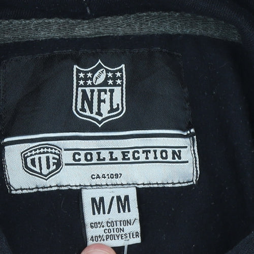 NFL Collection Mens Black New England Patriots Pullover Hoodie M